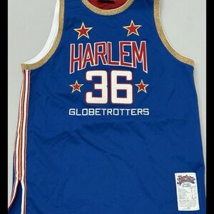 Vintage Harlem Globetrotters Meadowlark Lemon #36 Platinim FUBUBasketball Jersey